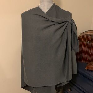 NWT Gray Ruana Sweater with Strap